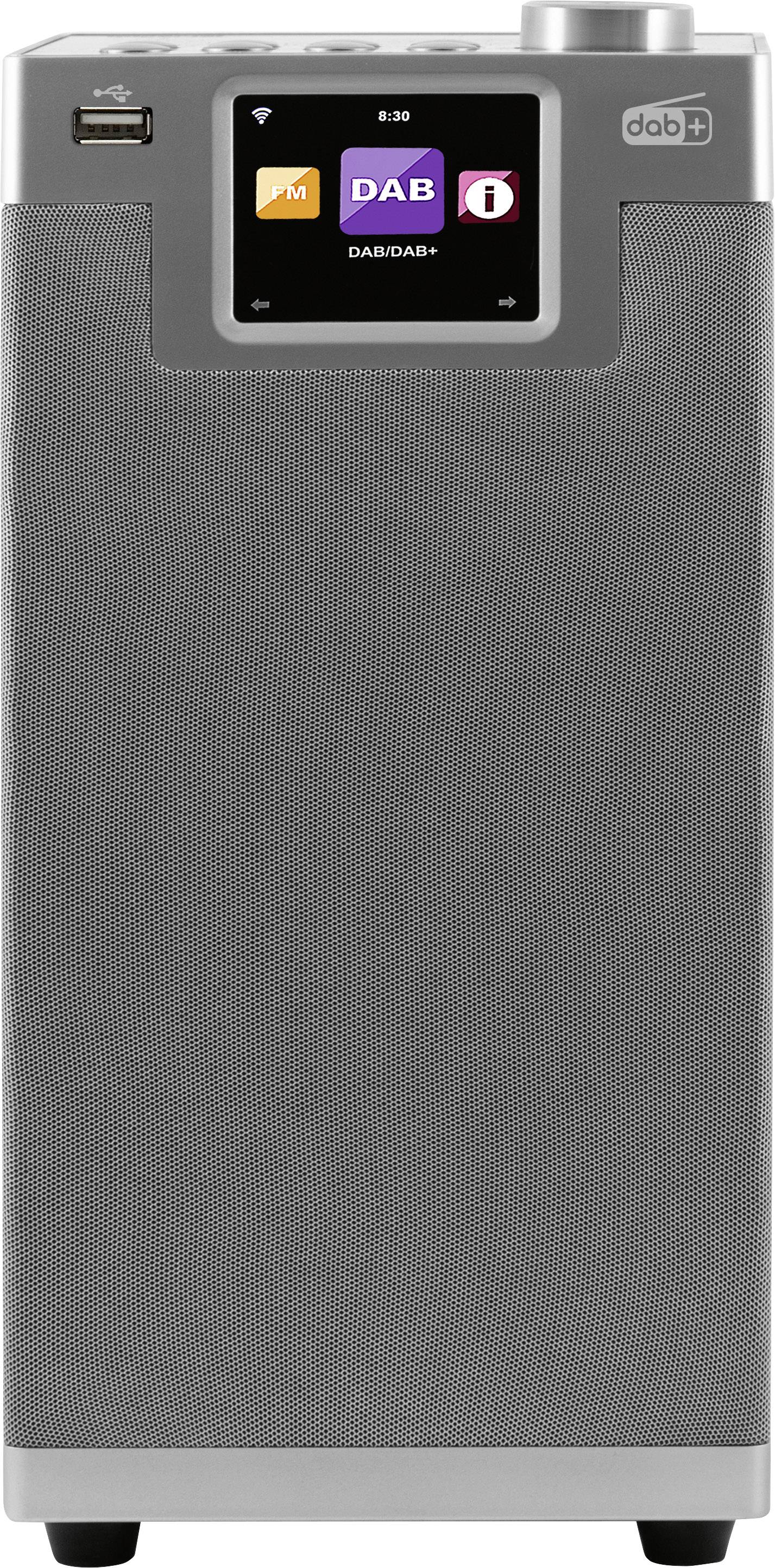 Imperial DABMAN i610 silber Tischradio DAB+, DAB, Internet, UKW Bluetooth®, WLAN DLNA-fähig Silber