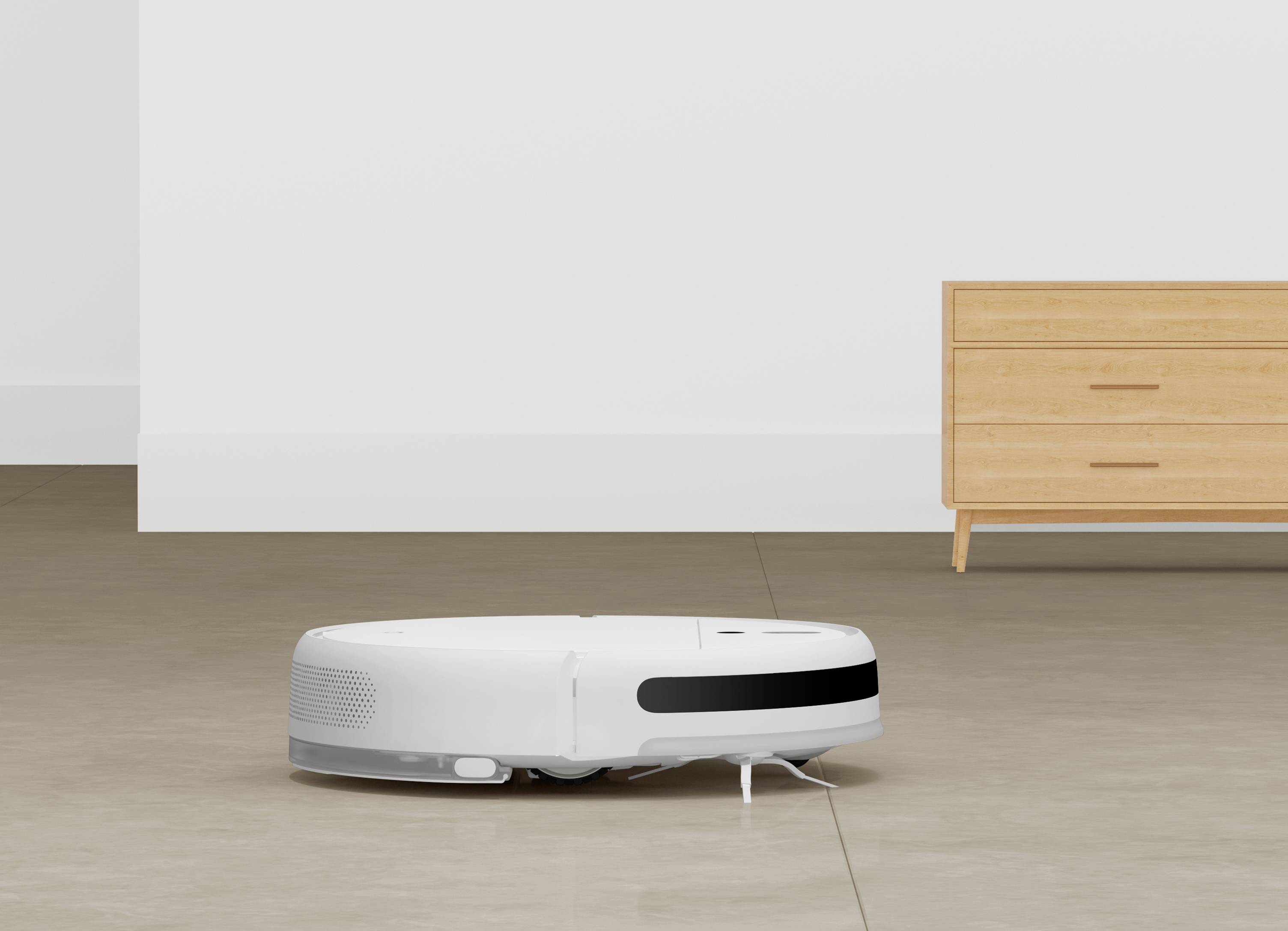 Xiaomi Mi Robot Vacuum Mop Reinigungsroboter Weiß App gesteuert, kompatibel mit Amazon Alexa