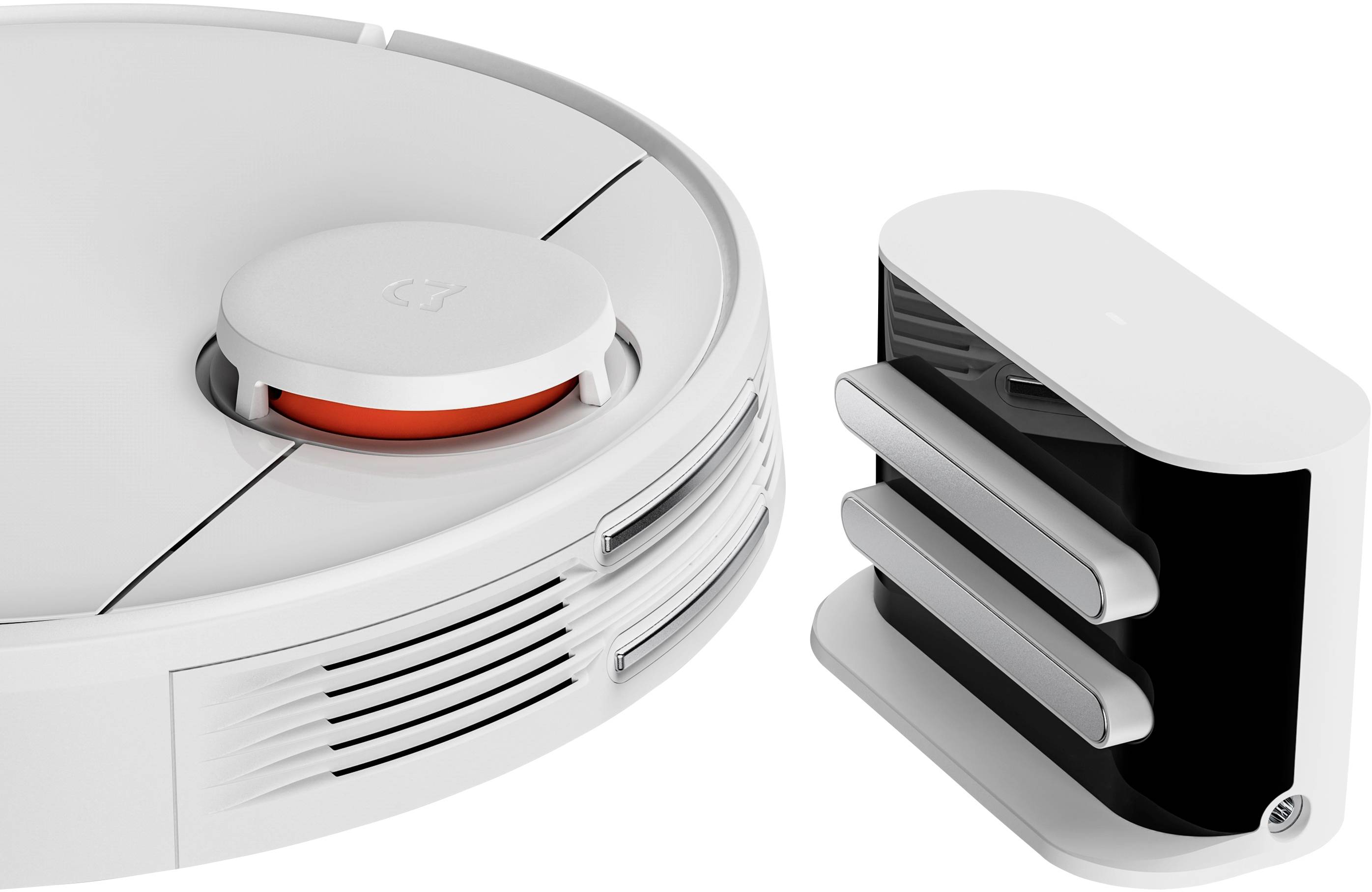 Xiaomi Mi Robot Vacuum Mop Pro Reinigungsroboter Weiß App gesteuert, kompatibel mit Amazon Alexa