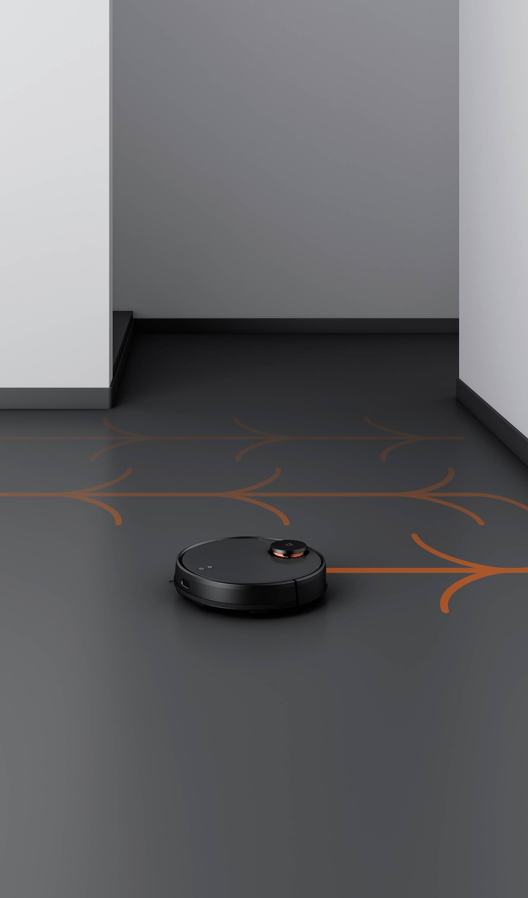 Xiaomi Mi Robot Vacuum Mop Pro Reinigungsroboter Schwarz App gesteuert, Kompatibel mit Amazon Alexa