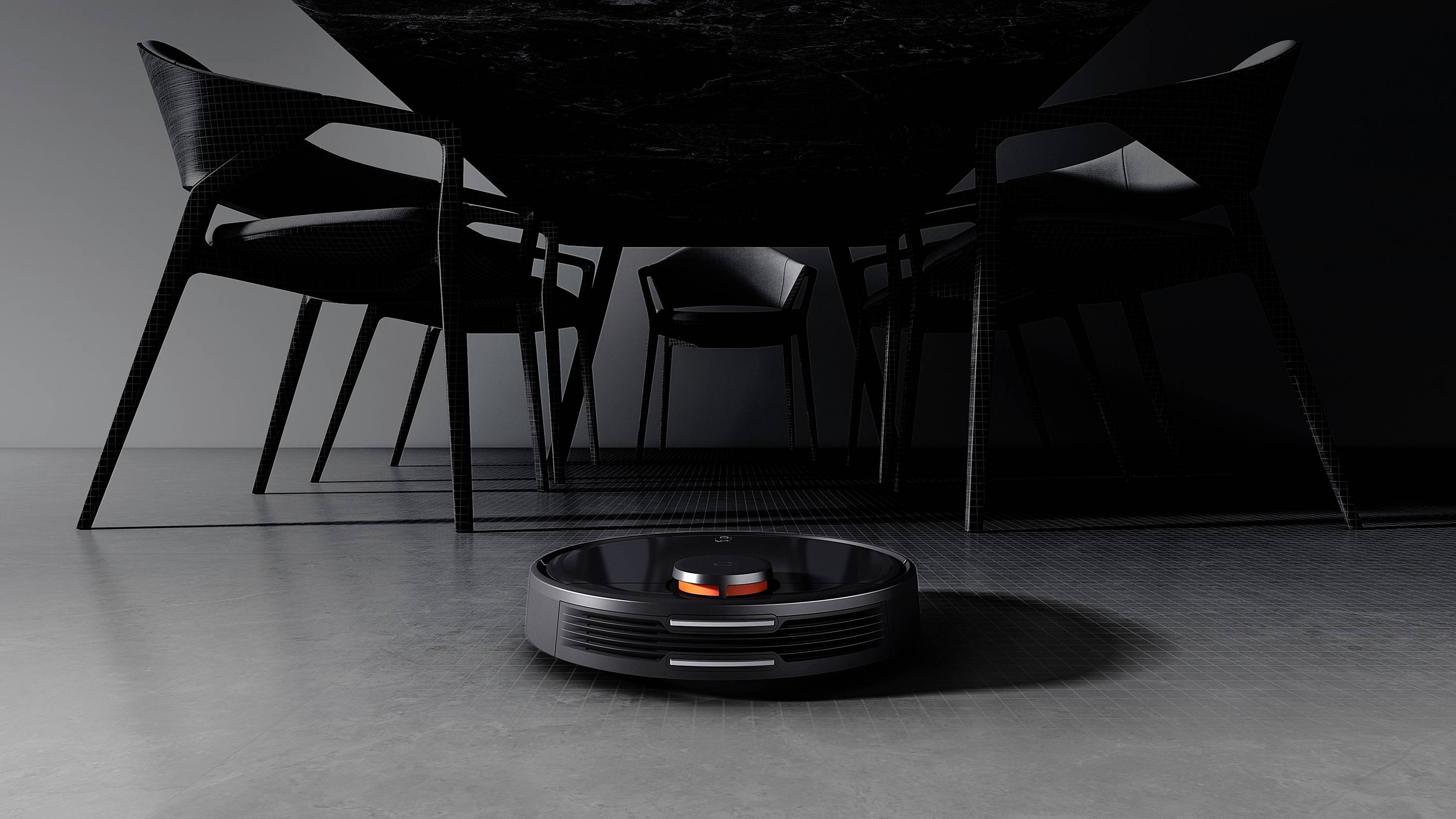 Xiaomi Mi Robot Vacuum Mop Pro Reinigungsroboter Schwarz App gesteuert, Kompatibel mit Amazon Alexa