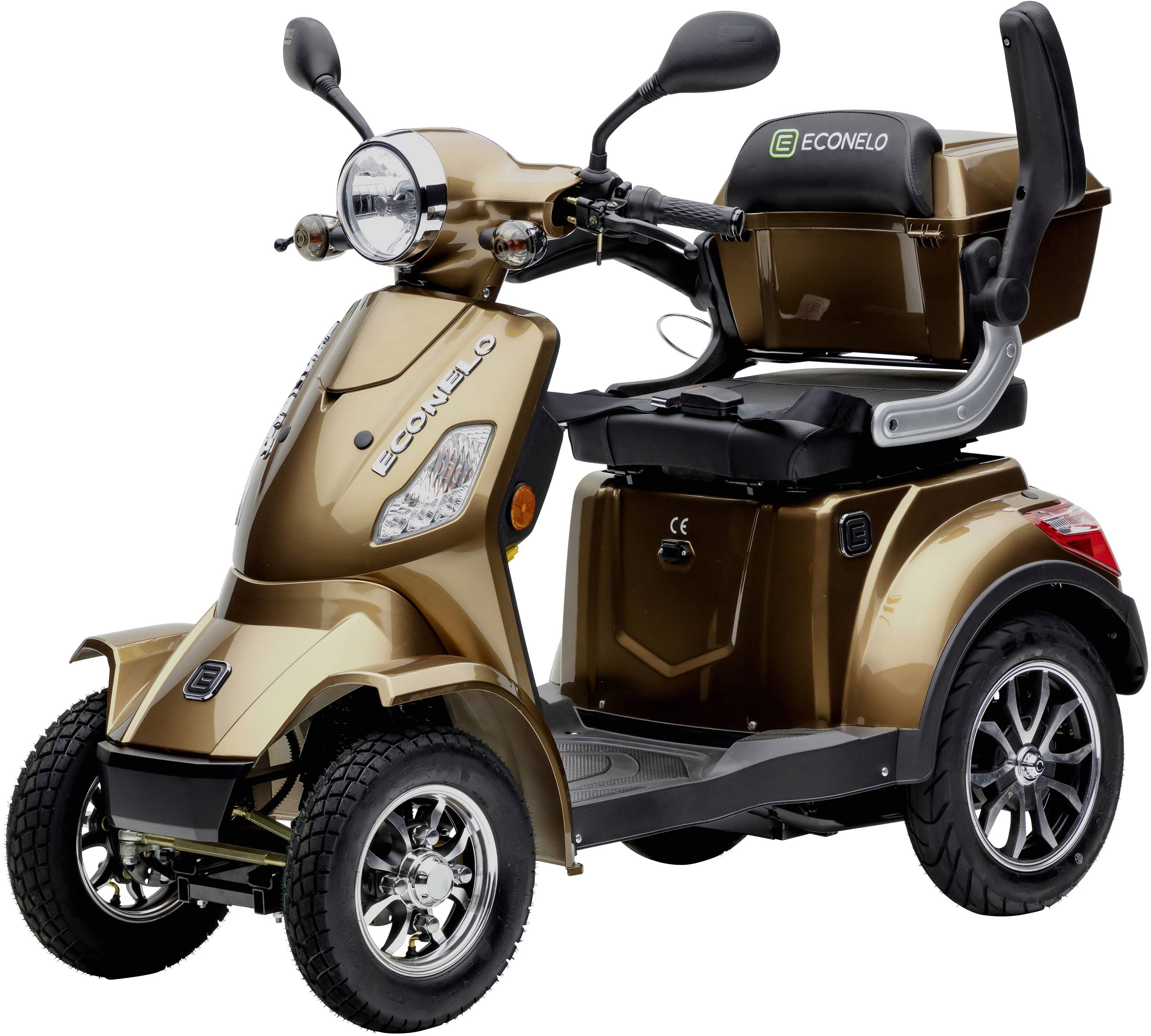 ECONELO J4000 E-Scooter Braun Blei-Gel 60V 20Ah Straßenzulassung: Deutschland