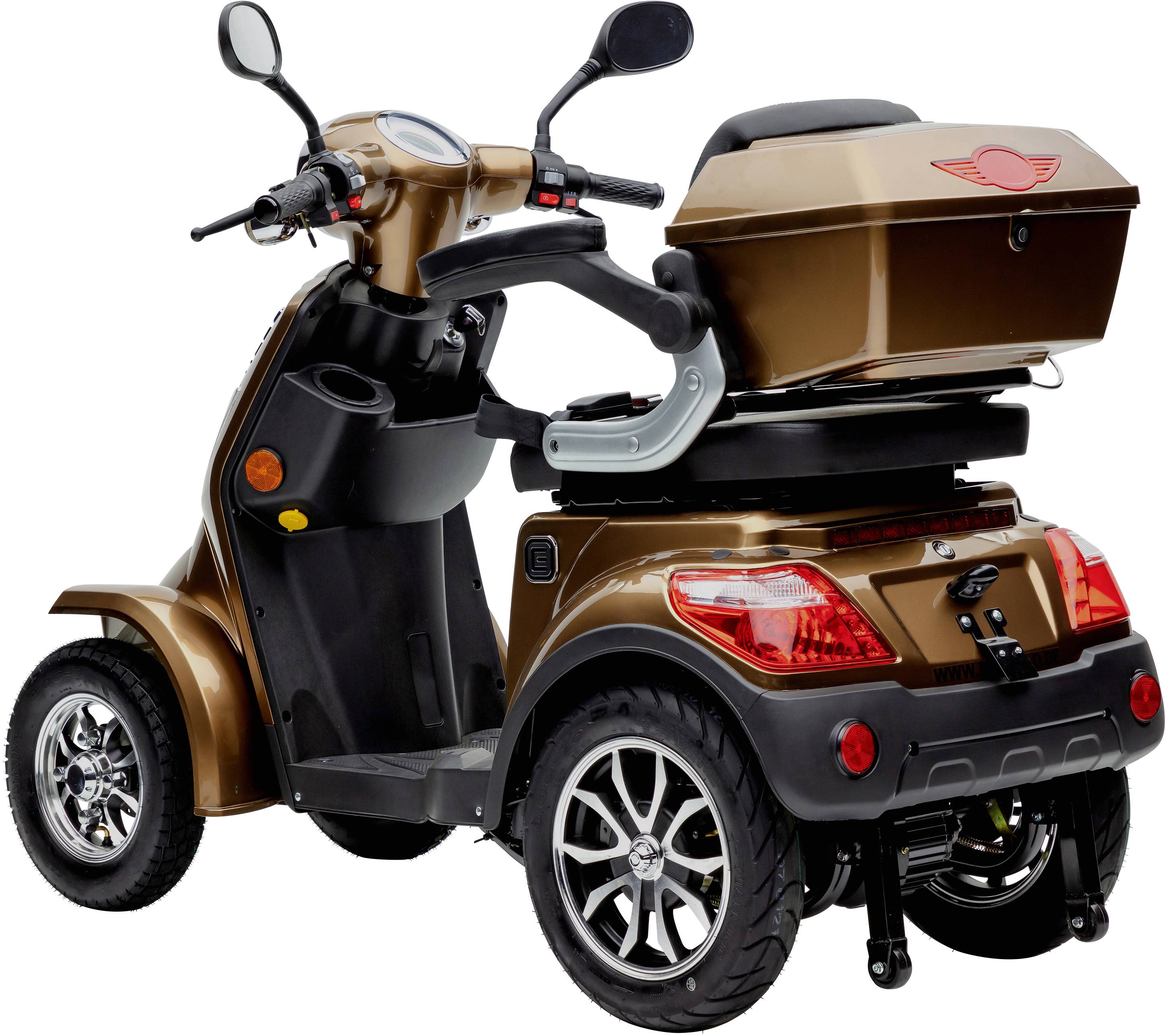 ECONELO J4000 E-Scooter Braun Blei-Gel 60V 20Ah Straßenzulassung: Deutschland