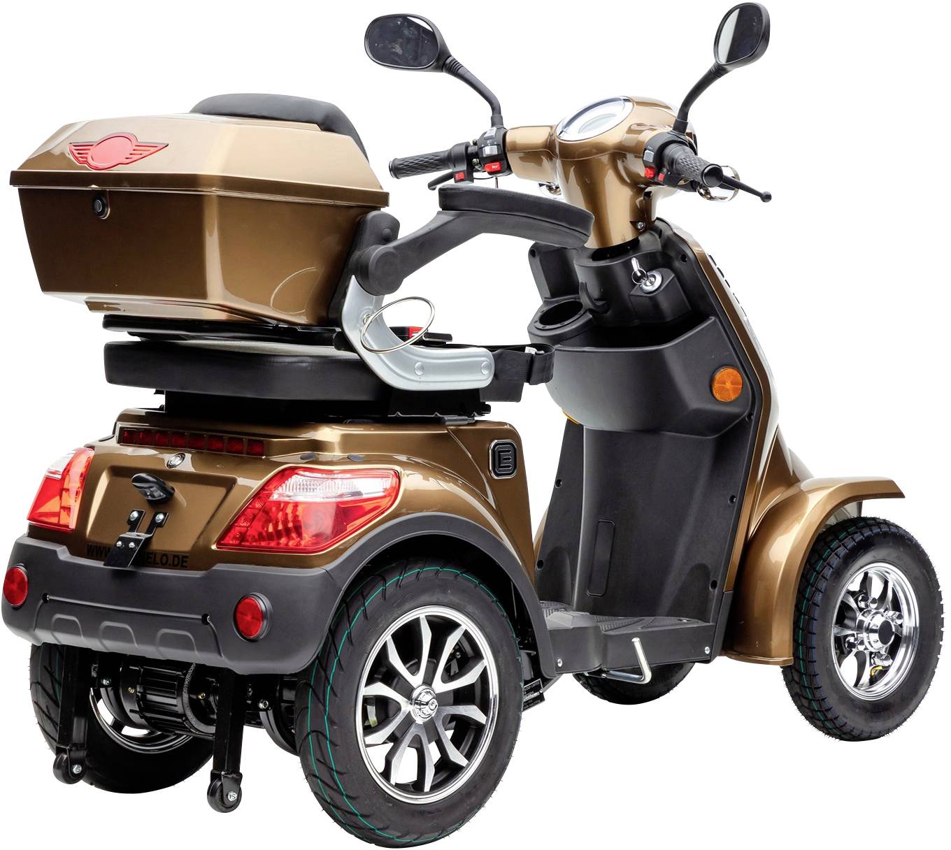 ECONELO J4000 E-Scooter Braun Blei-Gel 60V 20Ah Straßenzulassung: Deutschland