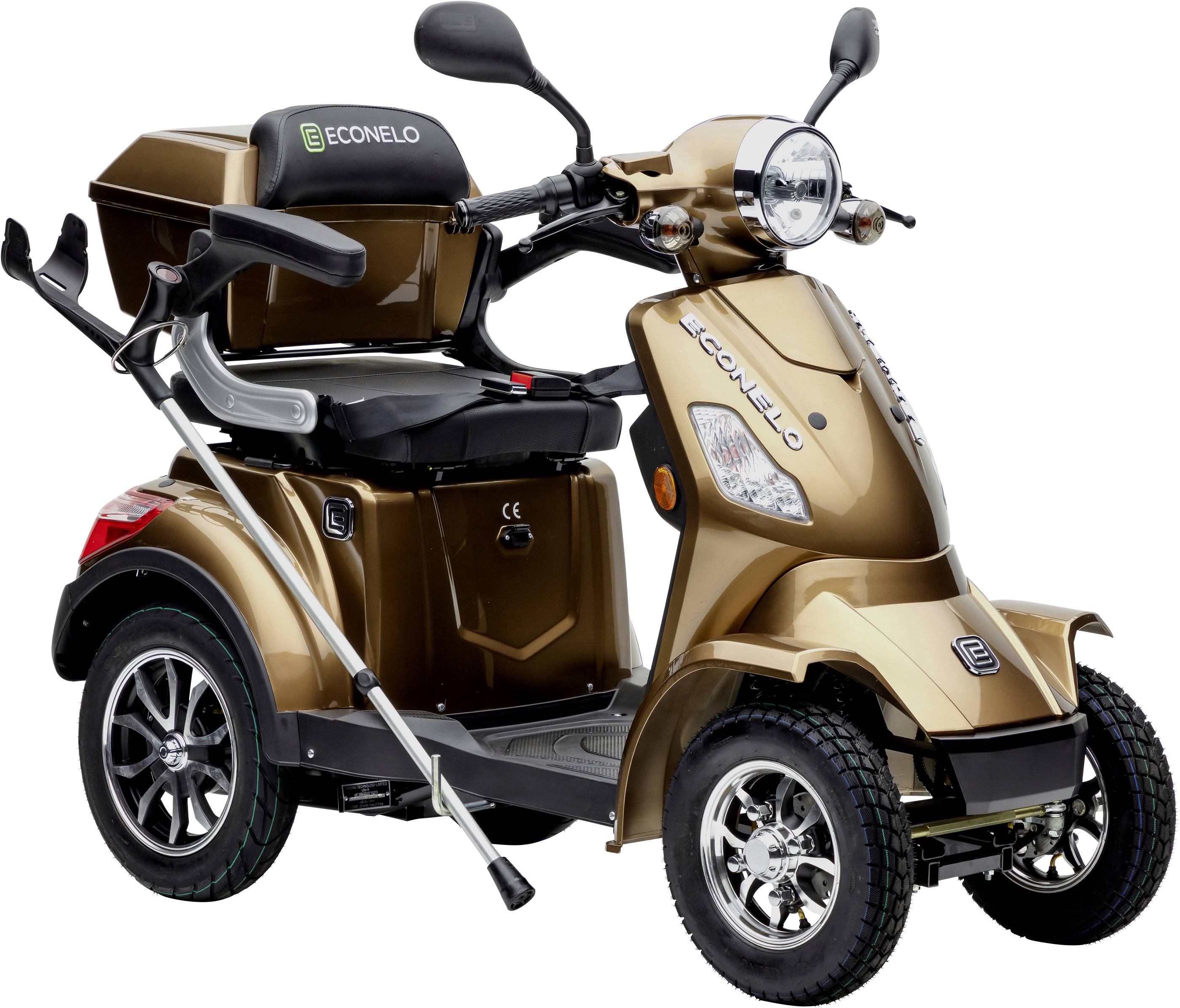 ECONELO J4000 E-Scooter Braun Blei-Gel 60V 20Ah Straßenzulassung: Deutschland