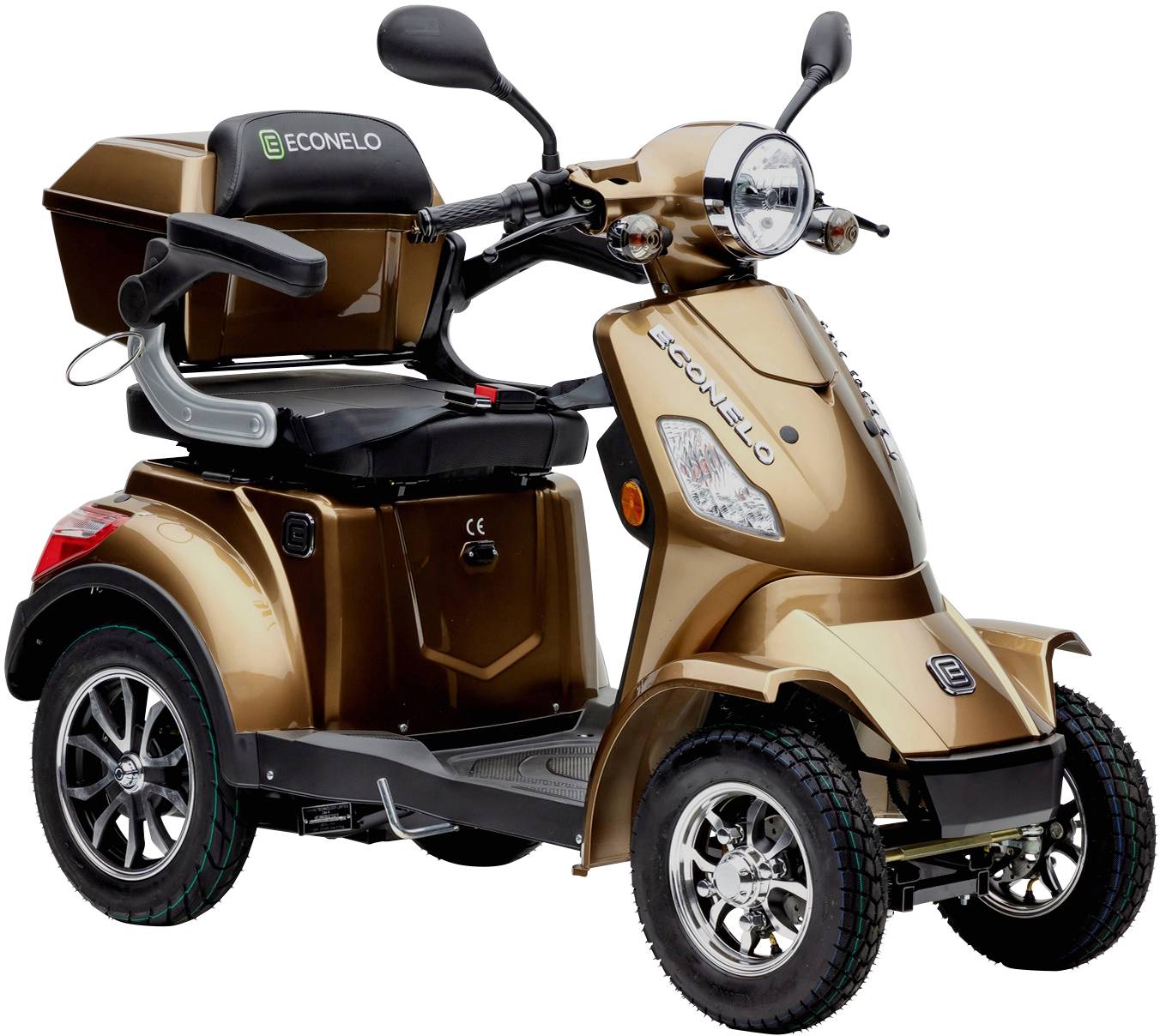 ECONELO J4000 E-Scooter Braun Blei-Gel 60V 20Ah Straßenzulassung: Deutschland