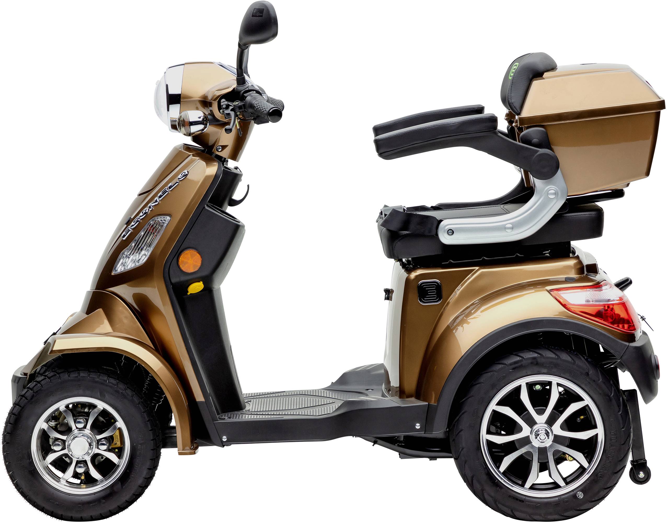 ECONELO J4000 E-Scooter Braun Blei-Gel 60V 20Ah Straßenzulassung: Deutschland
