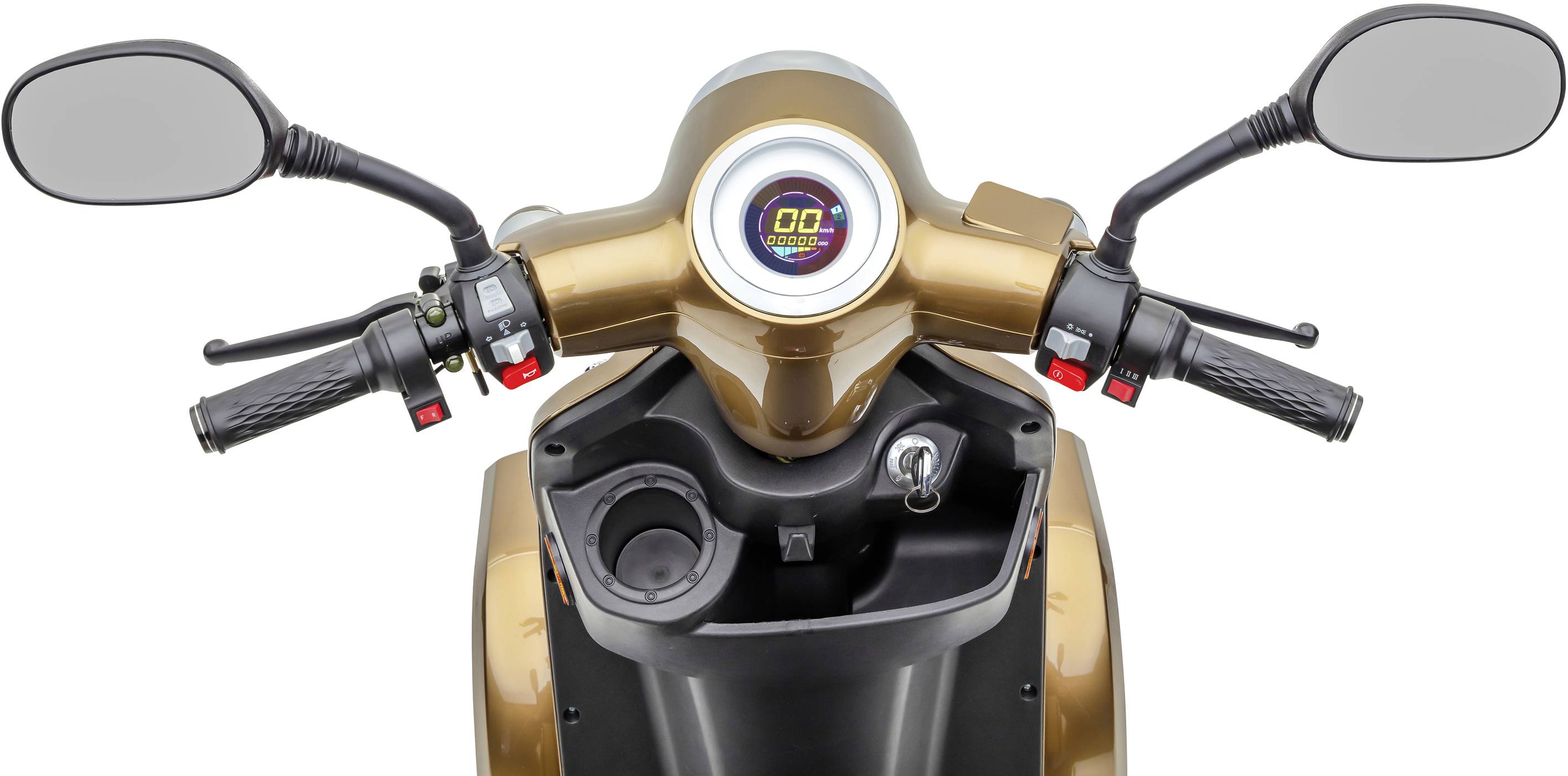 ECONELO J4000 E-Scooter Braun Blei-Gel 60V 20Ah Straßenzulassung: Deutschland