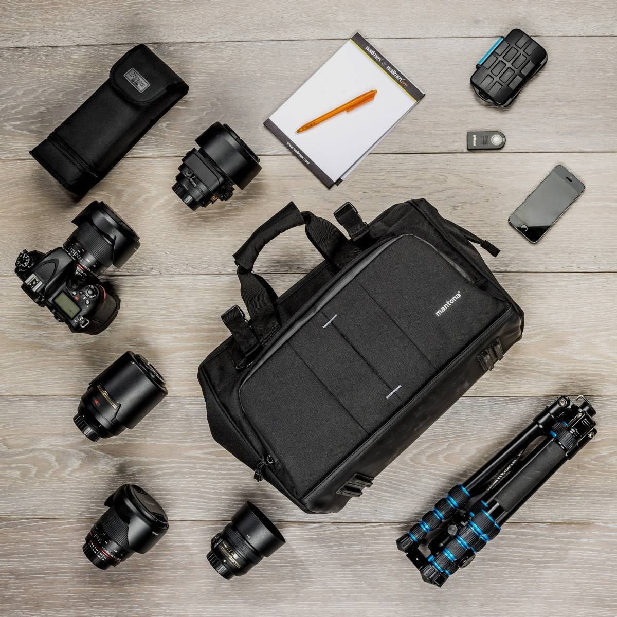 Mantona 21192 Kameratasche Innenmaß (B x H x T) 370 x 250 x 200mm Regenschutz