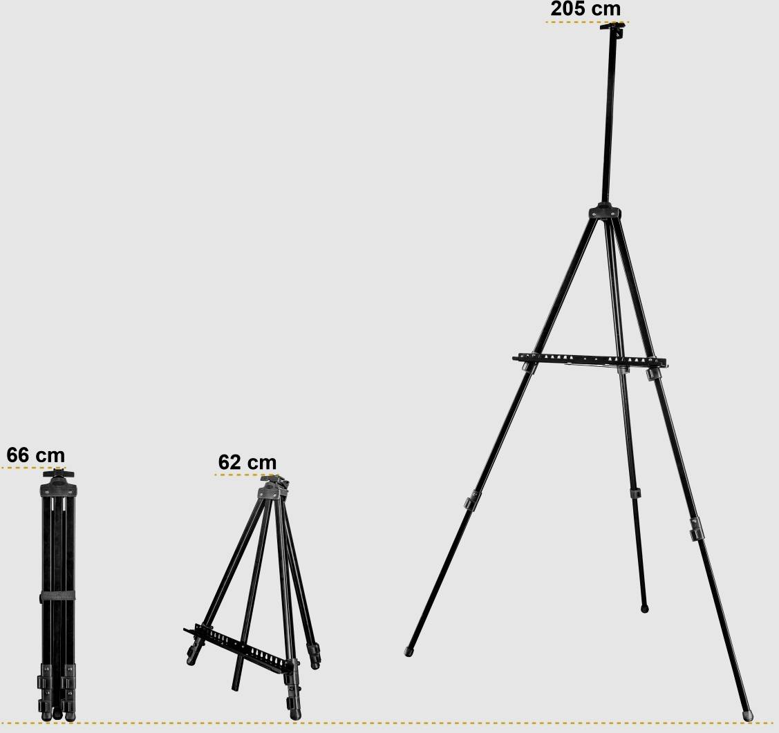 Walimex Pro 22745 Atelierstaffelei Schwarz inkl. Tasche