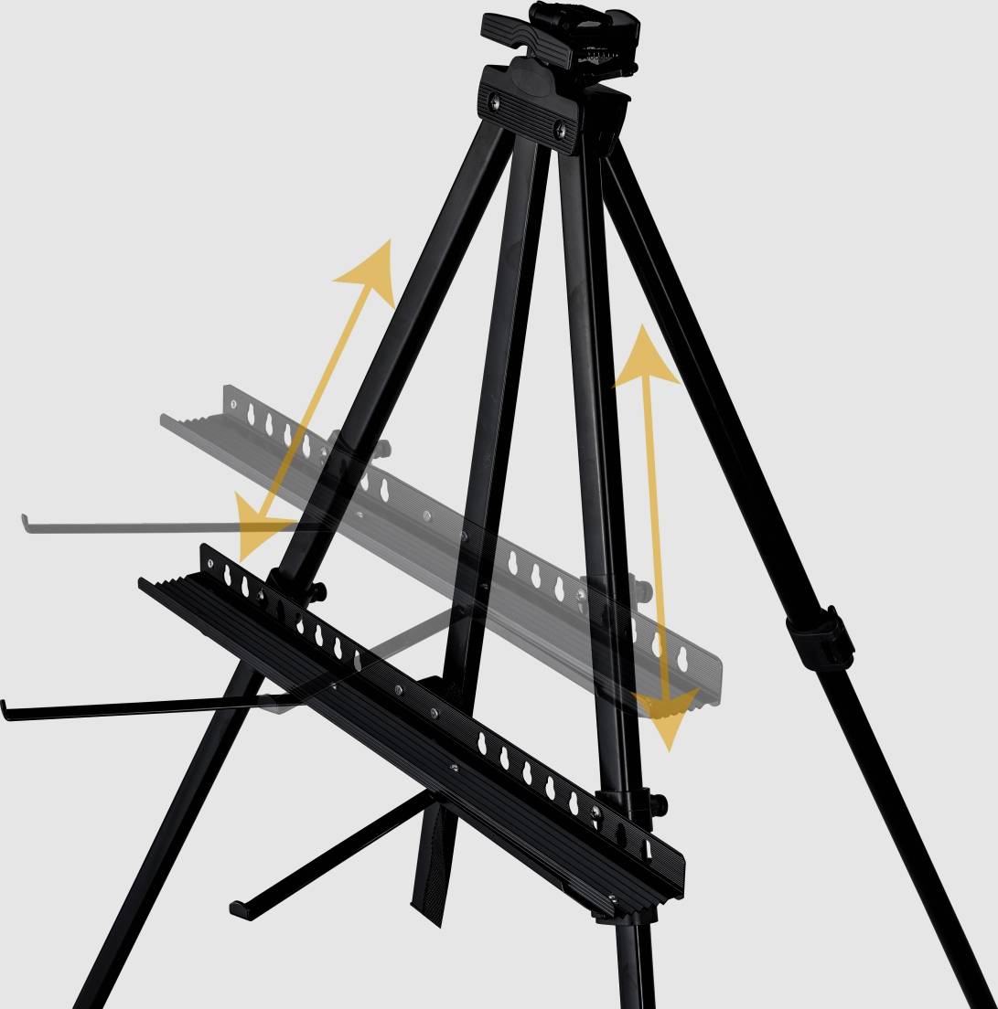 Walimex Pro 22745 Atelierstaffelei Schwarz inkl. Tasche