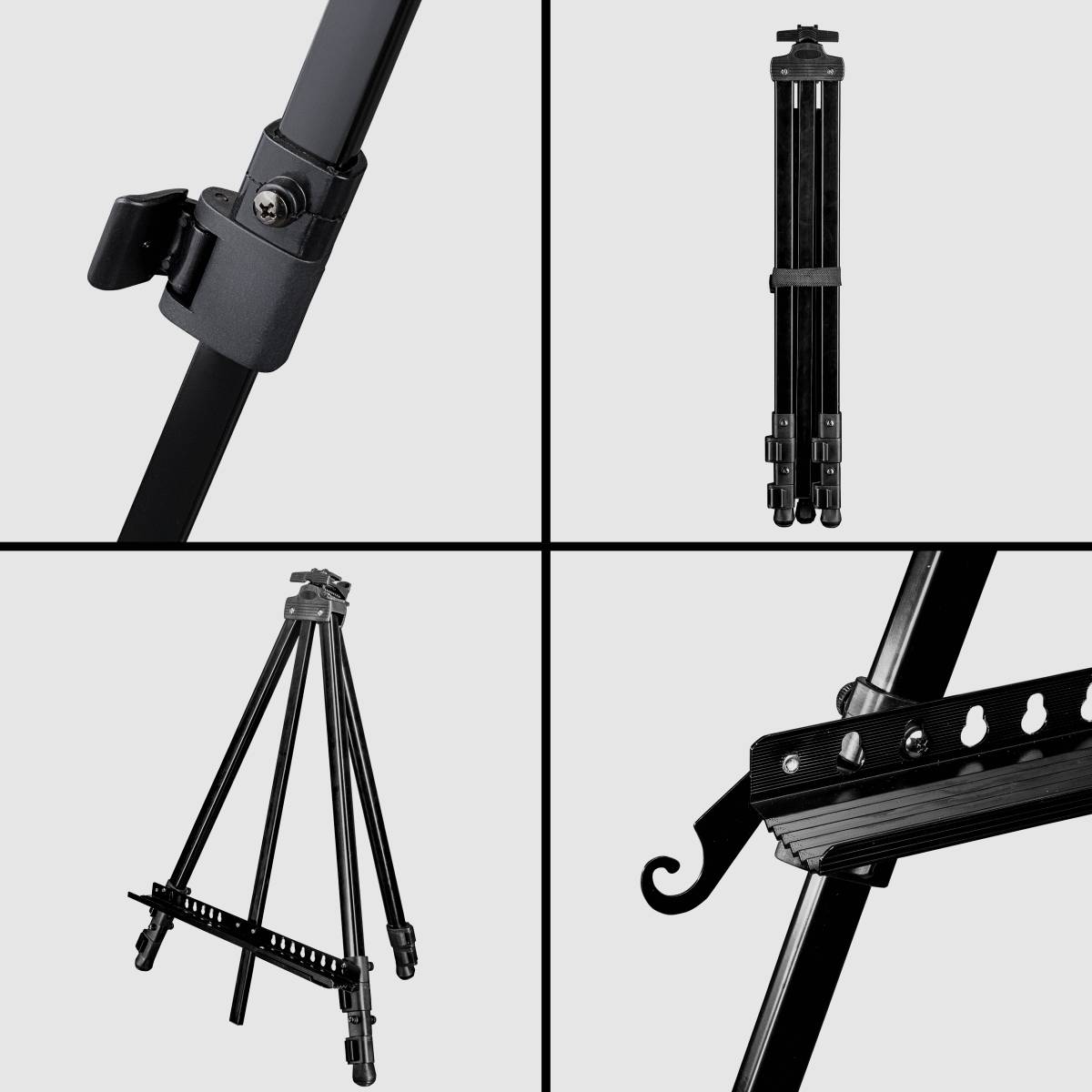 Walimex Pro 22745 Atelierstaffelei Schwarz inkl. Tasche