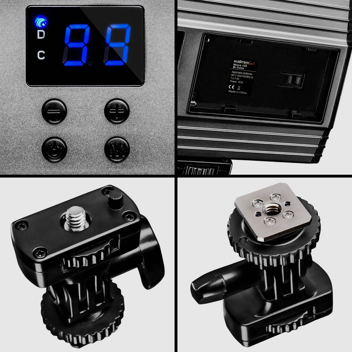 Walimex Pro 22764 LED Videoleuchte Anzahl LEDs=144