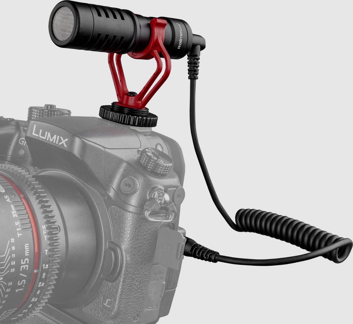 Walimex Pro 21964 Kamera-Mikrofon Übertragungsart (Details):Kabelgebunden inkl. Kabel, inkl. Tasche, inkl. Windschutz, inkl. Klammer, Standfuß Micr