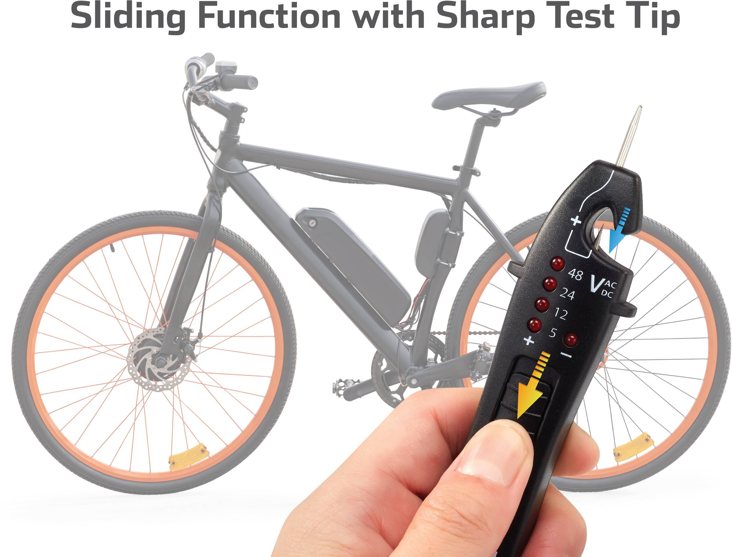 VOLTCRAFT VC AET-100 Zweipoliger Spannungsprüfer CAT I LED