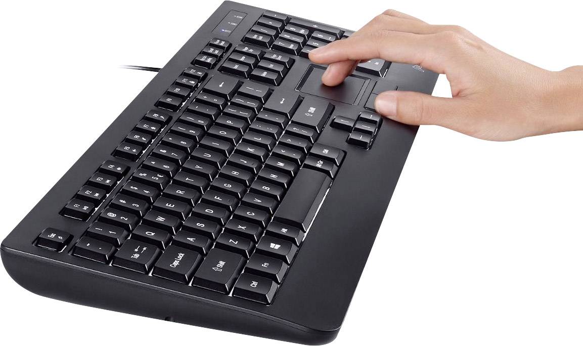 Perixx PERIBOARD-313 USB-Tastatur Deutsch, QWERTZ Schwarz Beleuchtet, Touchscreen, USB-Hub
