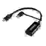 SpeaKa Professional SP-9015340 HDMI Adapterkabel [1x HDMI-Buchse - 1x USB-C® Stecker] Schwarz Geflechtschirm 15.00cm