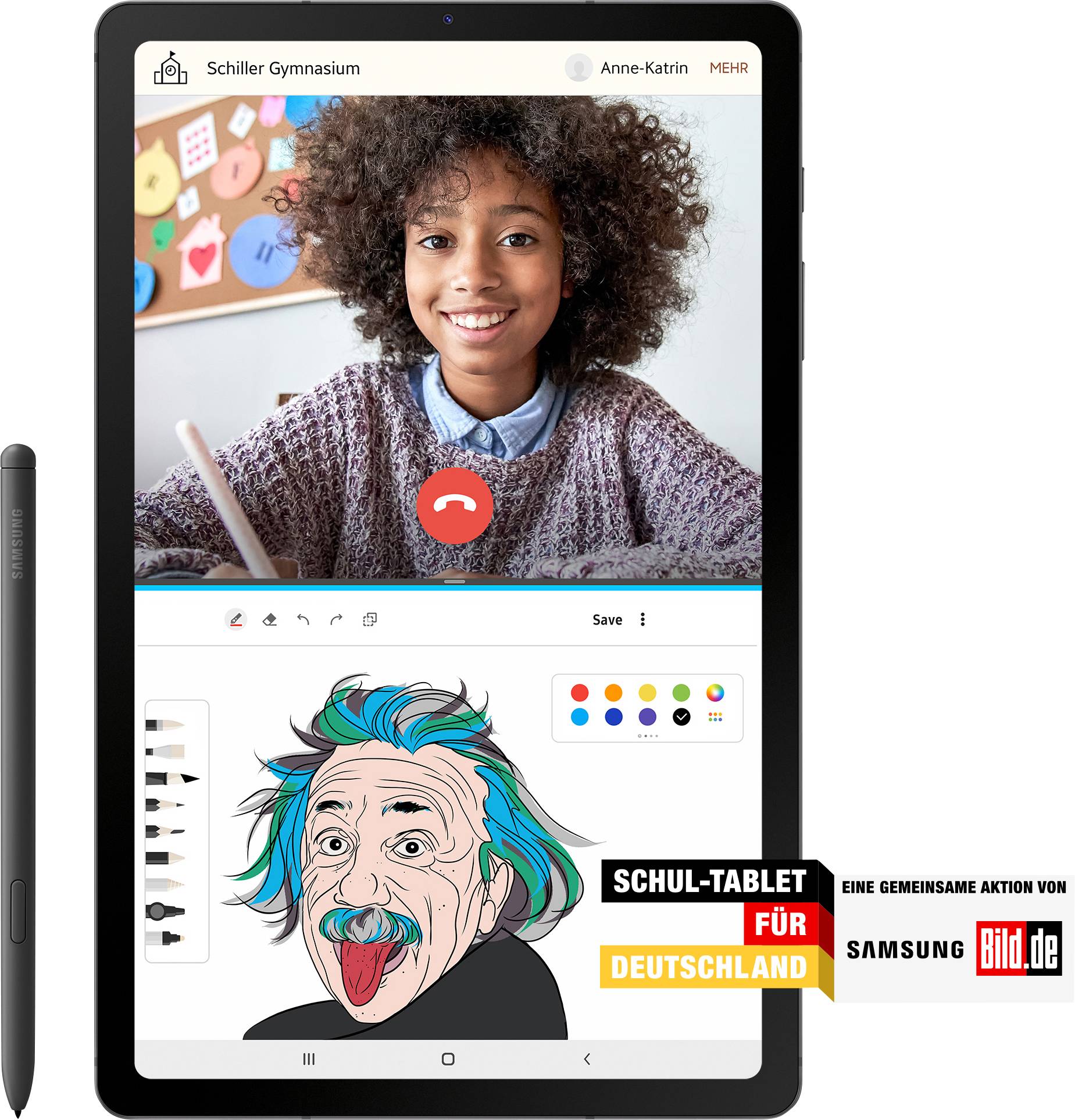 Samsung Galaxy Tab S6 Lite LTE/4G 128 GB Grau Android-Tablet 26.4 cm (10.4 Zoll) 2.3 GHz, 1.7 GHz Android™ 12 2000 x 1200 Pixel