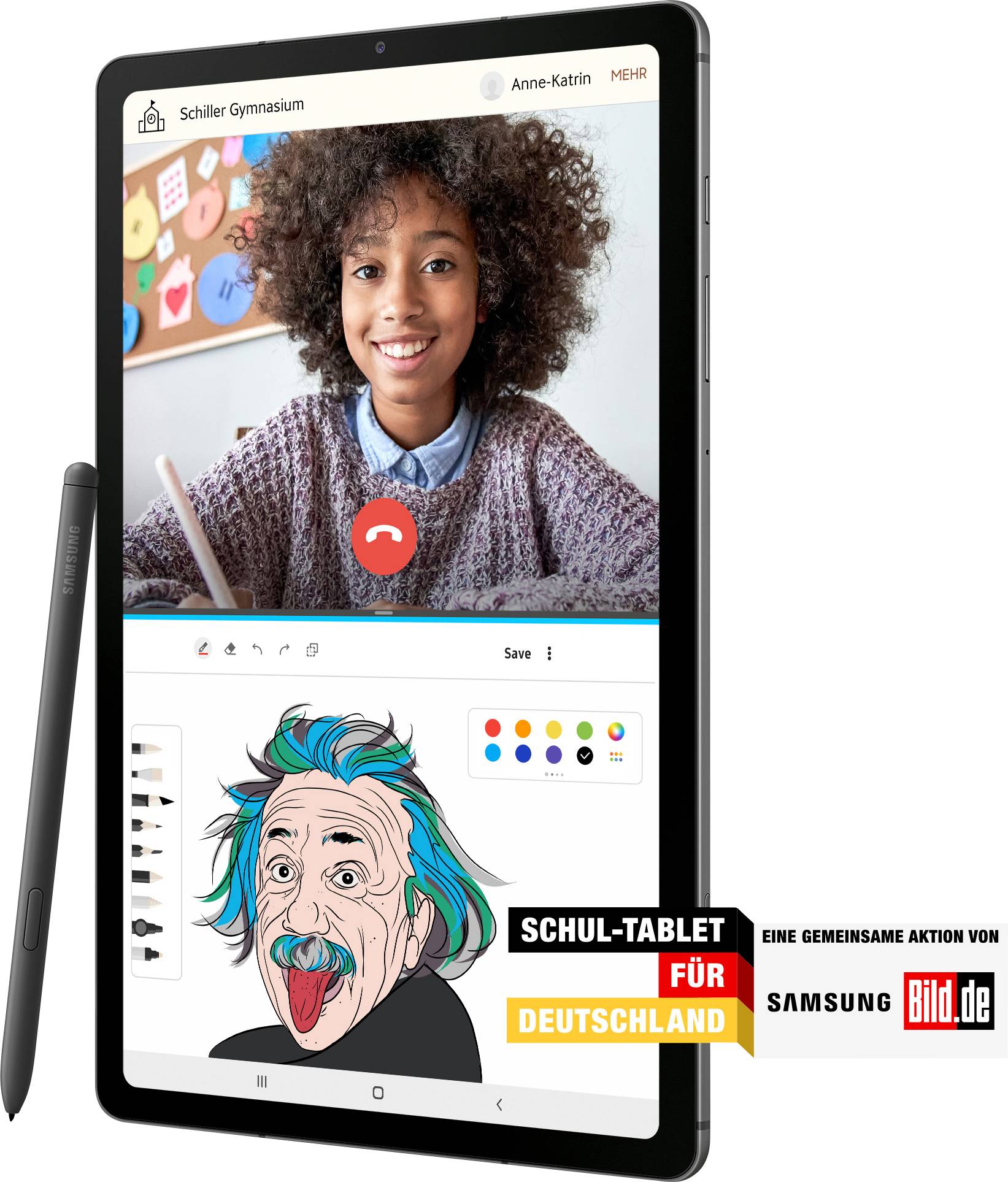 Samsung Galaxy Tab S6 Lite LTE/4G 64 GB Blau Android-Tablet 26.4 cm (10.4 Zoll) 2.3 GHz, 1.7 GHz Android™ 12 2000 x 1200 Pixel