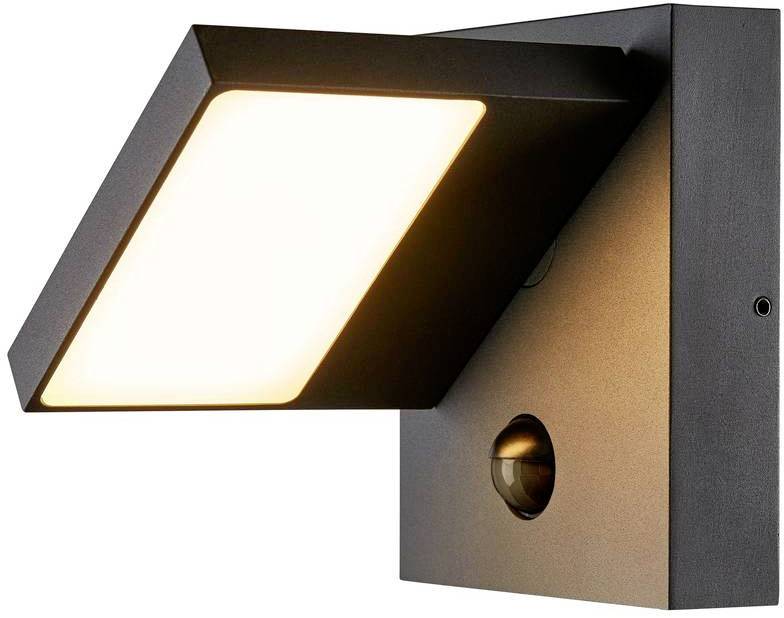 SLV ABRIDOR SENSOR 1002990 Außenwandleuchte mit Bewegungsmelder LED 12W Anthrazit