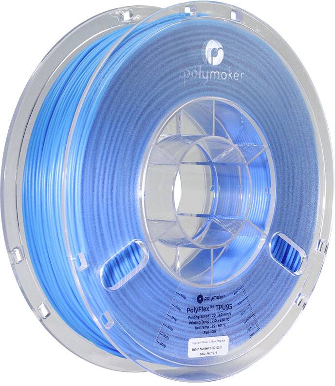 Polymaker 70276 PolyFlex TPU95 Filament PLA flexibel 2.85 mm 750 g Blau PolyFlex 1 St.