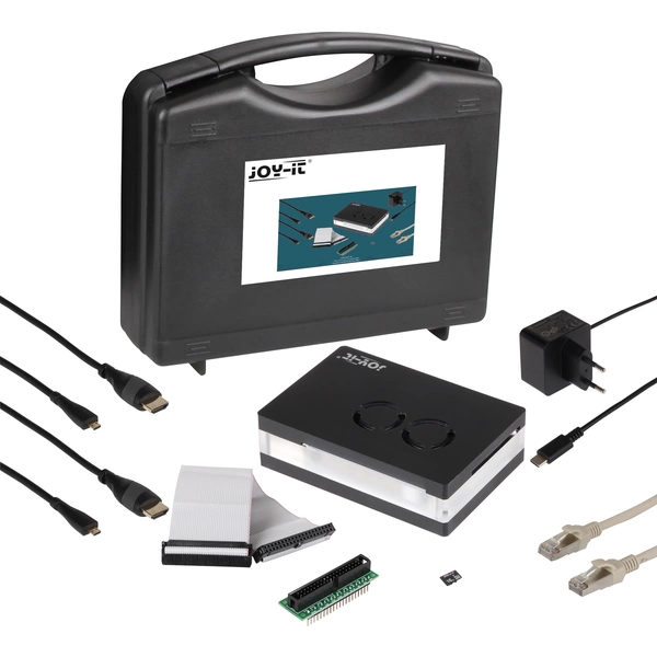 Joy-it Allround Starter Kit V1.2 inkl. Aufbewahrungskoffer, inkl. Gehäuse, inkl. Netzteil, inkl. HDMI™-Kabel, inkl. Noobs OS Joy-it Allround Starter Kit V1.2 inkl. Aufbewahrungskoffer, inkl. Gehäuse, inkl. Netzteil, inkl. HDMI™-Kabel, inkl. Noobs OS