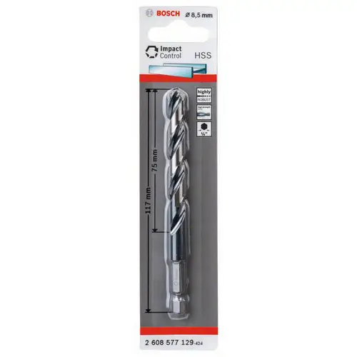 Bosch Accessories 2608577129 Metall-Spiralbohrer 8.50mm Gesamtlänge 117mm 1St. Bosch Accessories 2608577129 Metall-Spiralbohrer 8.50mm Gesamtlänge 117mm 1St.