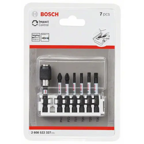 Bosch Accessories 2608522327 2608522327 Kreuzschlitz-Bit PH 2, PZ 2, T 15, T 20, T 25, T 30 1 Set Bosch Accessories 2608522327 2608522327 Kreuzschlitz-Bit PH 2, PZ 2, T 15, T 20, T 25, T 30 1 Set