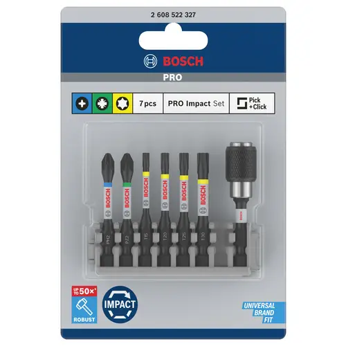 Bosch Accessories 2608522327 2608522327 Kreuzschlitz-Bit PH 2, PZ 2, T 15, T 20, T 25, T 30 1 Set Bosch Accessories 2608522327 2608522327 Kreuzschlitz-Bit PH 2, PZ 2, T 15, T 20, T 25, T 30 1 Set