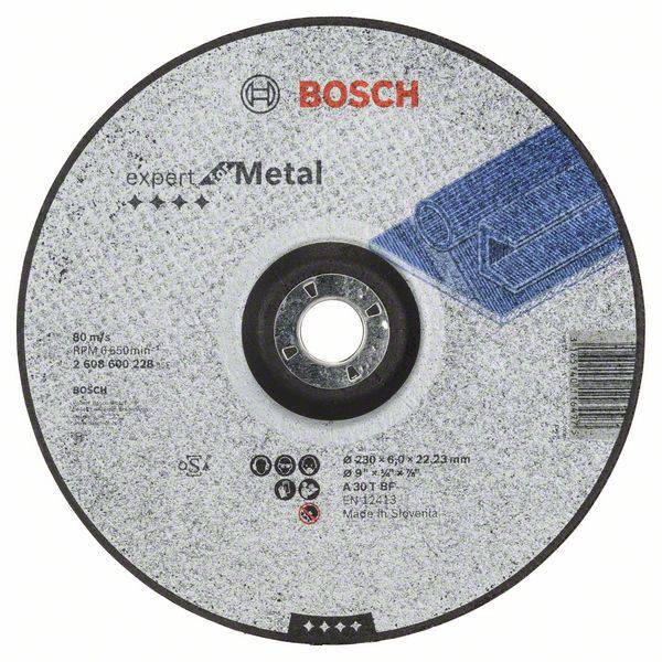 Bosch Accessories 2608600228 Schruppscheibe gekröpft 230 mm 1 St. Stahl