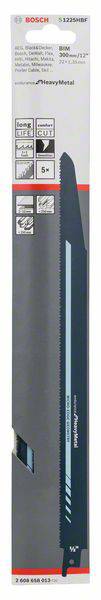 Bosch Accessories 2608658013 Säbelsägeblatt S 1225 HBF, Endurance for Heavy Metal, 5er-Pack 1 St.