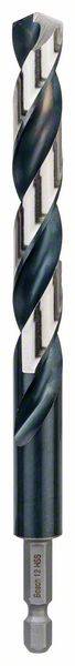 Ein metallischer Bohrer mit spiralförmiger Schneide, geeignet für Bohrmaschinen, zur Bearbeitung von harten Materialien.