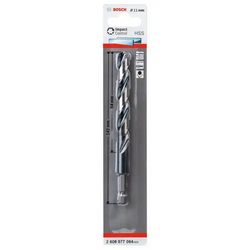Bosch Accessories 2608577064 Metall-Spiralbohrer 11 mm Gesamtlänge 142 mm DIN 338 1 St. Bosch Accessories 2608577064 Metall-Spiralbohrer 11 mm Gesamtlänge 142 mm DIN 338 1 St.