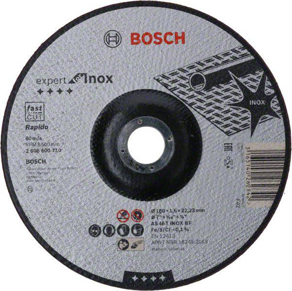 Bosch Accessories 2608600710 2608600710 Trennscheibe gekröpft 180mm Stahl