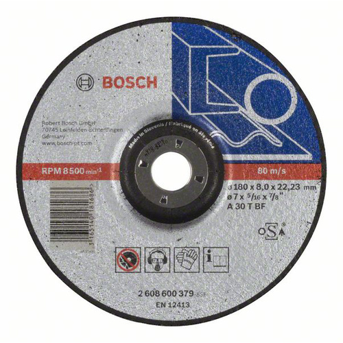 Bosch Accessories 2608600379 Schruppscheibe gekröpft 180mm Stahl