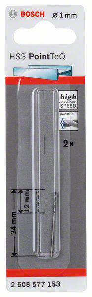 Bosch Accessories 2608577153 Metall-Spiralbohrer-Set 1 mm 1 St.