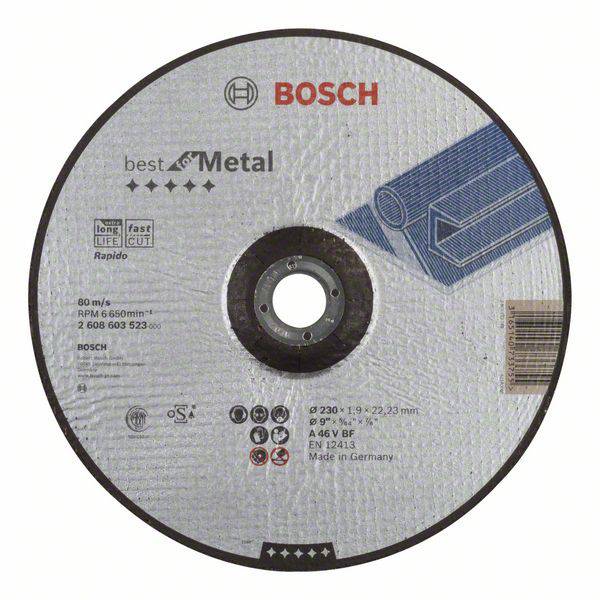 Bosch Accessories 2608603523 2608603523 Trennscheibe gekröpft 230 mm 1 St. Stahl