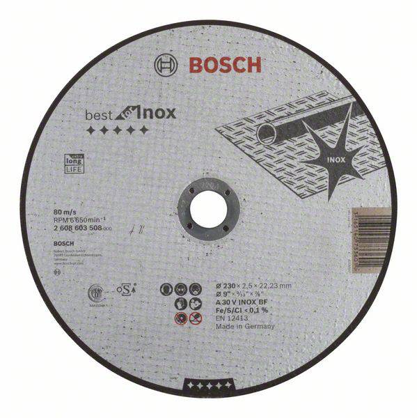 Bosch Accessories 2608603508 2608603508 Trennscheibe gerade 230 mm 1 St. Stahl