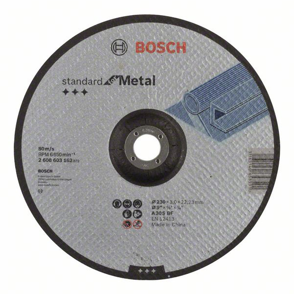 Bosch Accessories 2608603162 2608603162 Trennscheibe gekröpft 230 mm Stahl