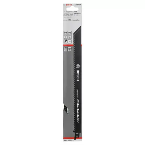 Bosch Accessories 2608635528 Säbelsägeblatt S 1213 AWP, Precision for FibreInsulation, 2er-Pack 1St. Bosch Accessories 2608635528 Säbelsägeblatt S 1213 AWP, Precision for FibreInsulation, 2er-Pack 1St.