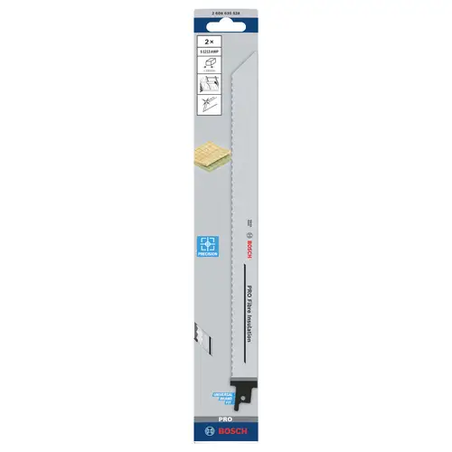 Bosch Accessories 2608635528 Säbelsägeblatt S 1213 AWP, Precision for FibreInsulation, 2er-Pack 1St. Bosch Accessories 2608635528 Säbelsägeblatt S 1213 AWP, Precision for FibreInsulation, 2er-Pack 1St.
