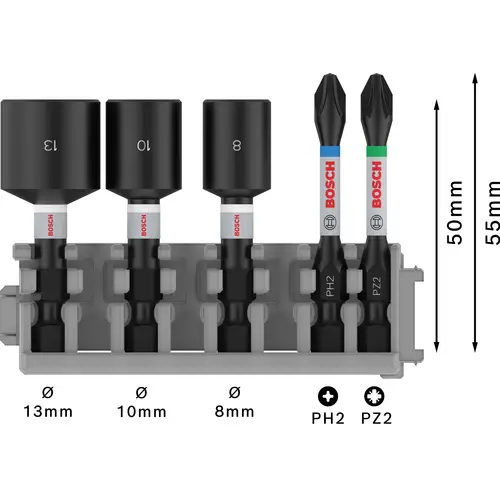 Bosch Accessories Steckschlüsseleinsatz-Set 2608522350 Bosch Accessories Steckschlüsseleinsatz-Set 2608522350
