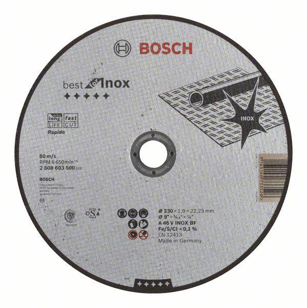 Bosch Accessories 2608603500 2608603500 Trennscheibe gerade 230 mm 1 St. Stahl