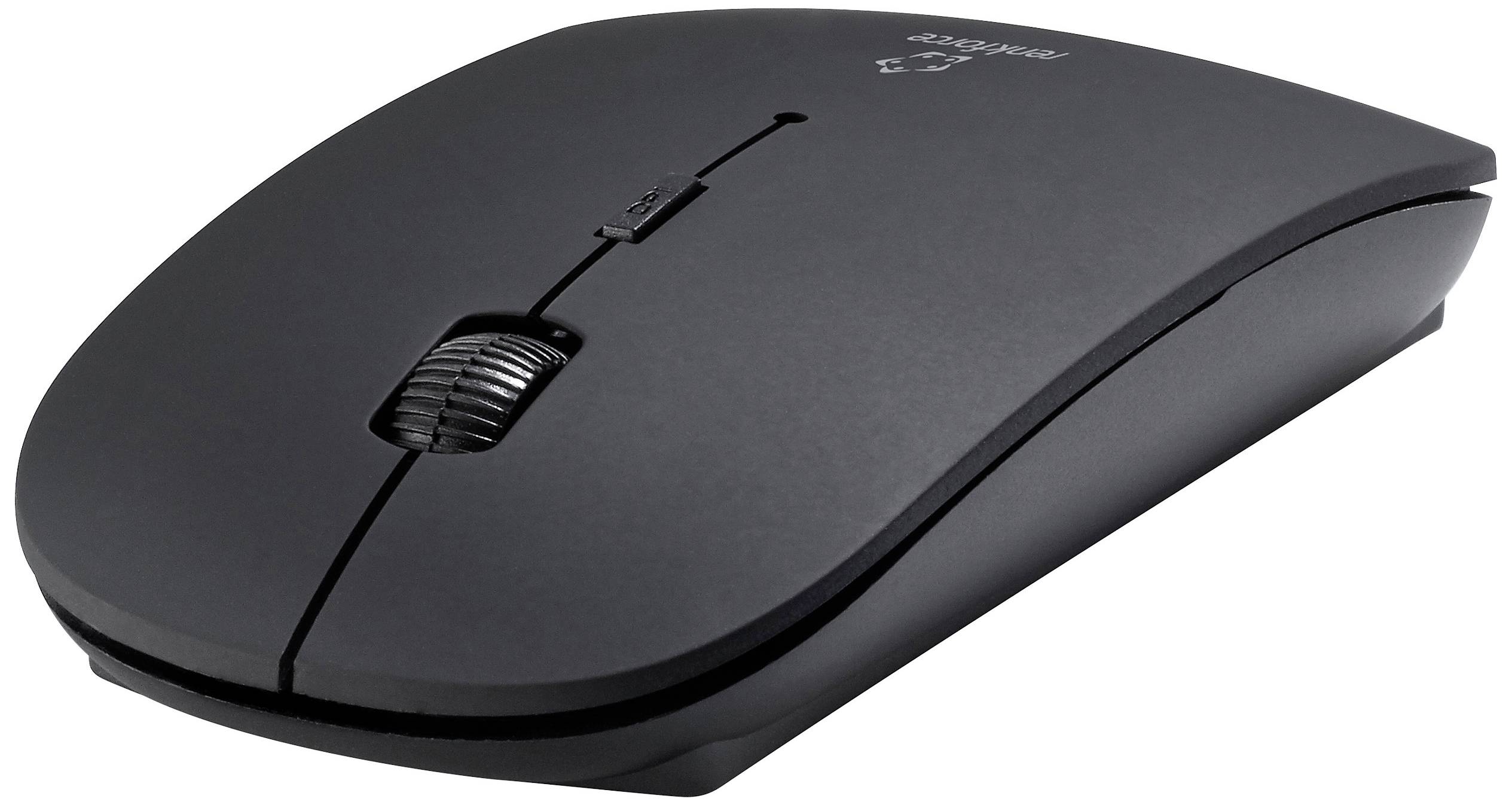 Renkforce RF-KMC-410 Kabellos Tastatur, Maus-Set Deutsch, QWERTZ Schwarz