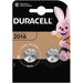Duracell Knopfzelle CR 2016 3V 2 St. 90 mAh Lithium Elektro 2016