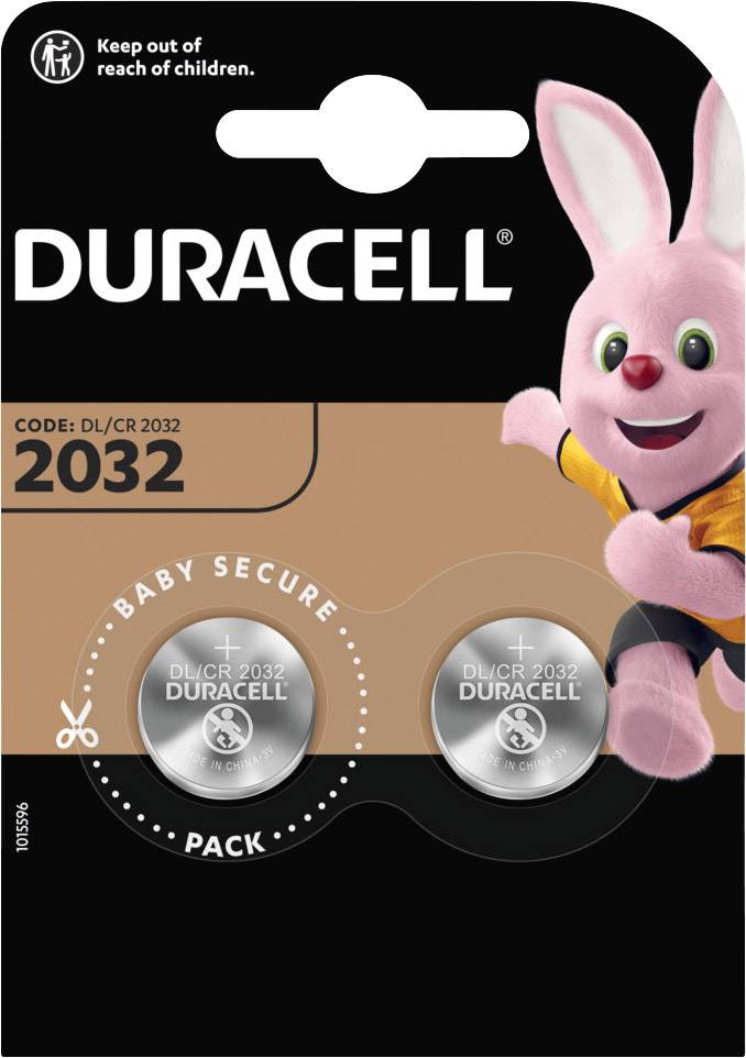 Duracell Knopfzelle CR 2032 3V 2 St. 220 mAh Lithium Elektro 2032
