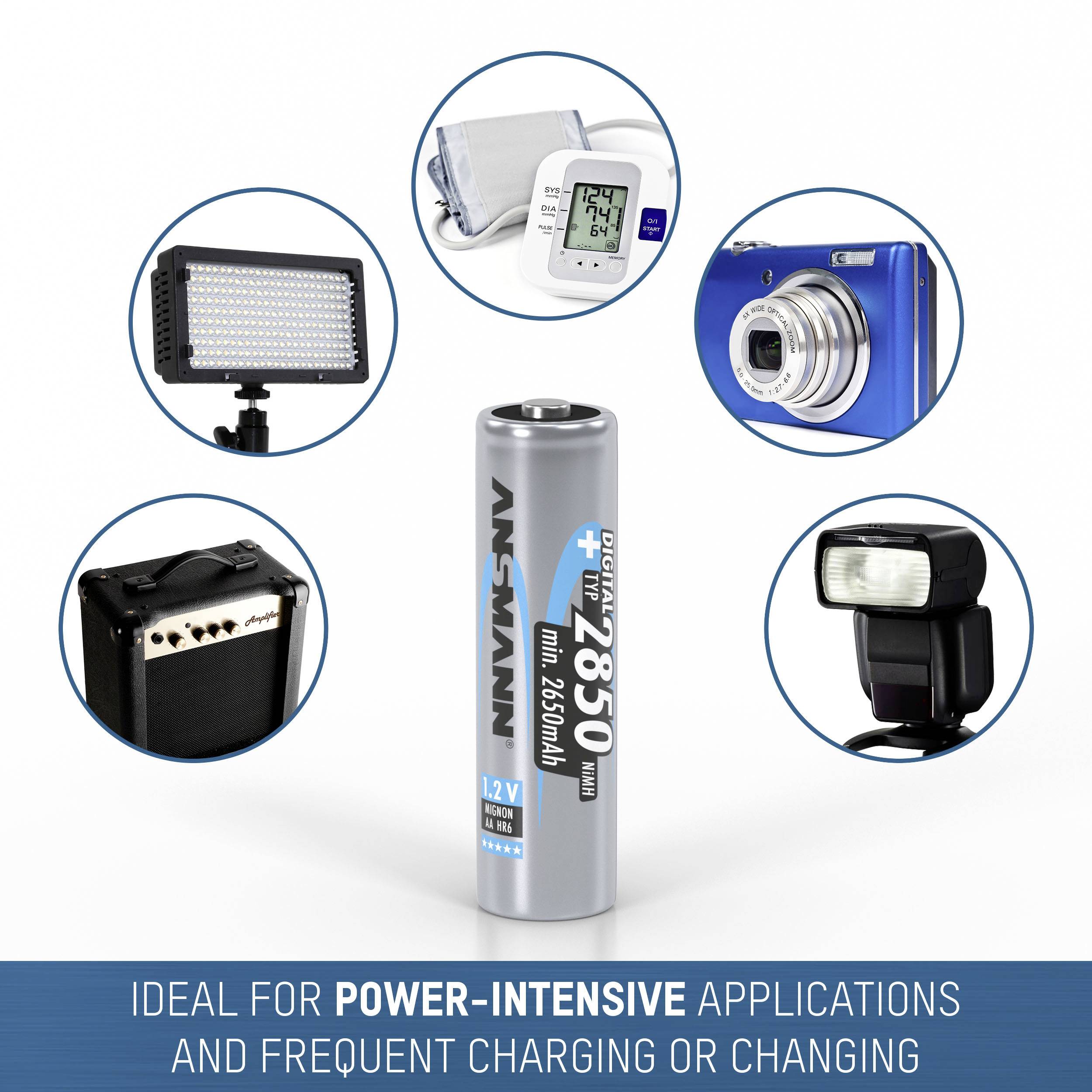 Ansmann Digital HR06 Mignon (AA)-Akku NiMH 2650 mAh 1.2 V 2 St.