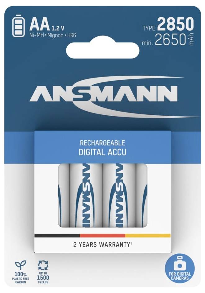 Ansmann Digital HR06 Mignon (AA)-Akku NiMH 2650 mAh 1.2 V 4 St.