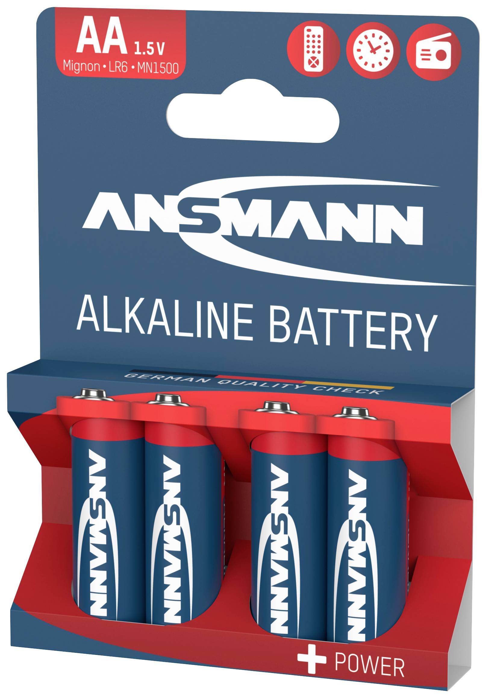 Ansmann LR06 Red-Line Mignon (AA)-Batterie Alkali-Mangan 1.5 V 4 St.