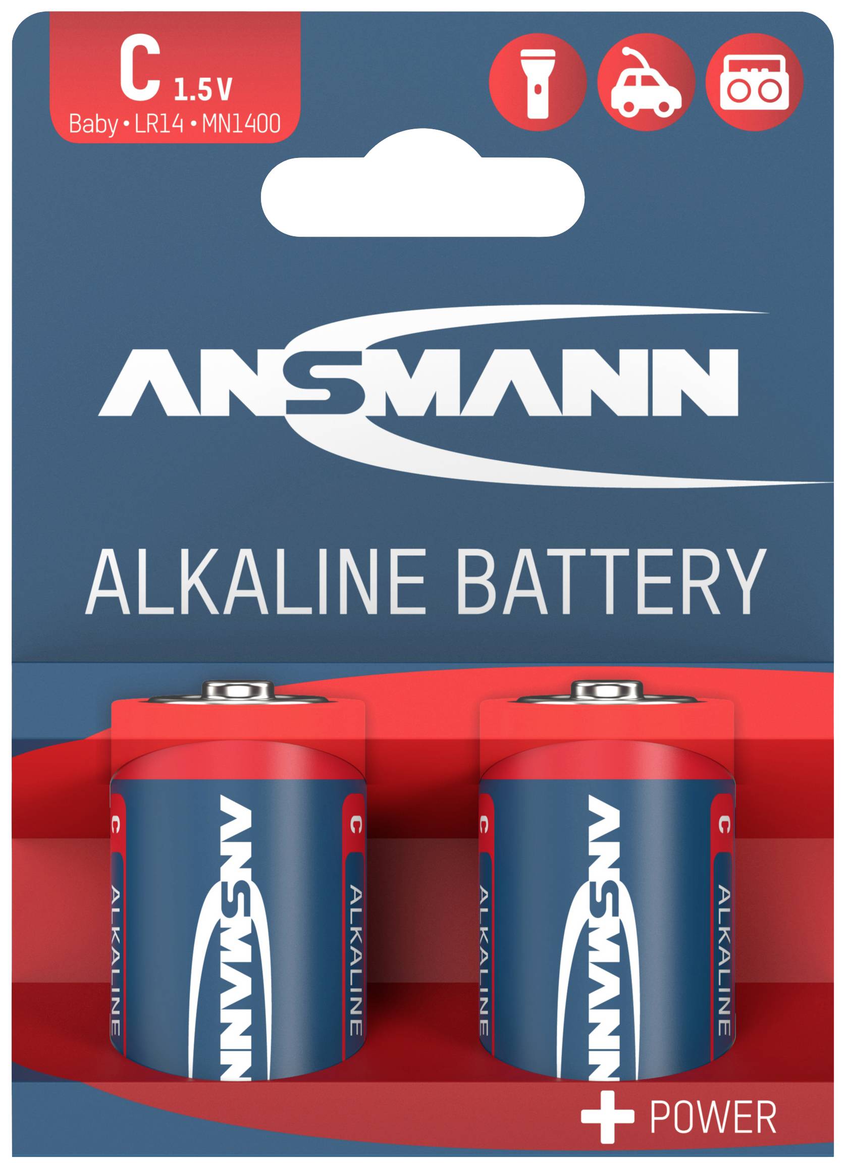 Ansmann LR14 Red-Line Baby (C)-Batterie Alkali-Mangan 1.5 V 2 St.